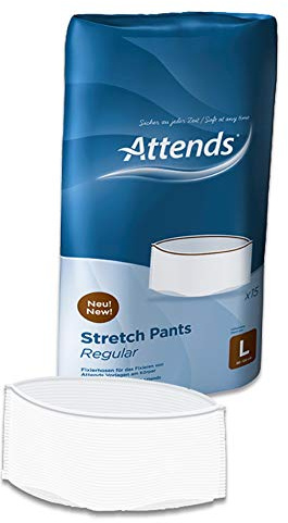 Attends Stretch Pants Regular, Größe L, Fixierhose für Inkontinenzvorlagen, 15 St