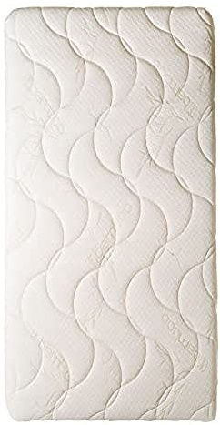 Easy Dort - Babykörbchenmatratze 50 x 100 cm – Wiege, Babyschale oder Babybett – Bezug aus Bambus | Sommer & Winter | doppelseitig Oeko tex® | Weiß