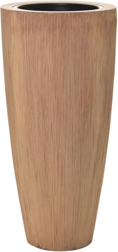 VIVANNO Bac à Fleurs en Fibre de Verre City Beige - 80x37