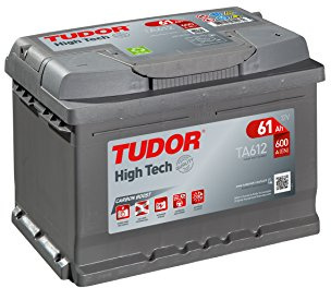 TUDOR Batería 61, Ah 600, A/EN TA612 L 242mm B 175mm H 175mm Compatible con FORD Fiesta Mk6 Hatchback CB1, CCN, JA8, JR8 MONDEO IV Turnier BA7, OPEL Corsa D Hatchback S07 Insignia A Sports Tourer G09