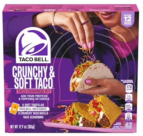 Taco Bell Crunchy & Soft Taco Dinner Kit (362.0 g Box)