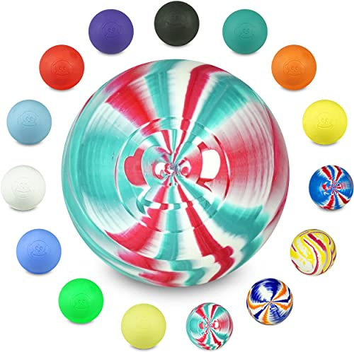 Captain LAX Massage Lacrosse Ball Original, Faszienmassage, 6 cm | Robuster Massageball aus Hartgummi, für Triggerpunkte und Muskelverspannungen