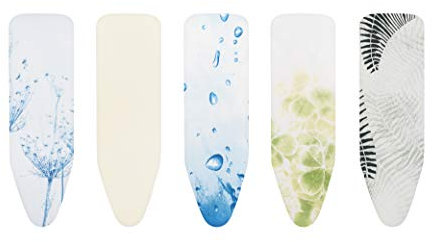 Brabantia 2mm Built-in-Foam Slimline Ironing Board Cover (A Board/Random Selection) Heat-Resistant, Non-Slip, Durable Cotton & Foam, Cord Fastener