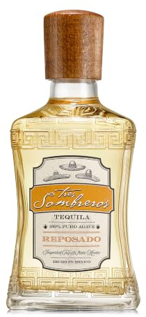 Tres Sombreros Tequila Reposado 100% Puro Agave 38% Vol. 0,7l