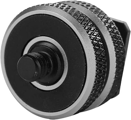 1/4 Inch Thread Hot Shoe Adapter Mounting Adapter for Tripod Thread to Flash Hot Shoe
