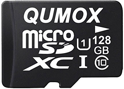 QUMOX 128GB MICRO SD MEMORY CARD CLASS 10 UHS-I 128 GB 128Go Go carte mémoire HighSpeed Write Speed 30Mo/S read speed upto 80Mo/S