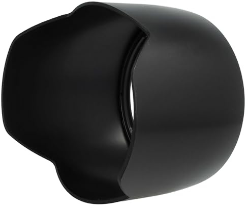 vhbw Gegenlichtblende kompatibel mit Canon EF 28-70mm f/2,8 L 77mm Objektiv, Schwarz, Kunststoff, tulpenförmig, 10,6 cm
