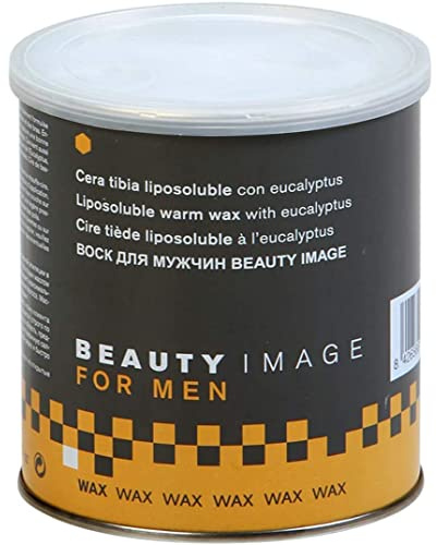 Liposolubles Warmwachs für Männer 800 ml – Mit Eukalyptus gegen Hautunreinheiten – Effektiv für Rücken, Achseln, Brust & Beine – Beauty Image