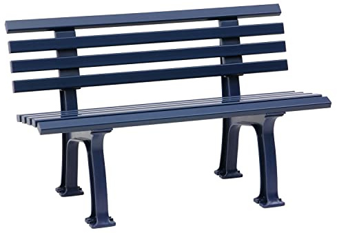 Blome Sitzbank Ibiza – Gartenbank in blau, Parkbank für Garten, Balkon, Terrasse, 2-Sitzer, Made in Germany