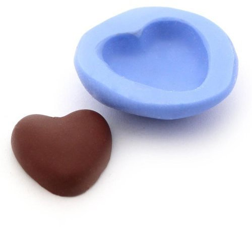 MyTinyWorld Dolls House Miniature Chocolate Heart Cake Base Silicone Mould