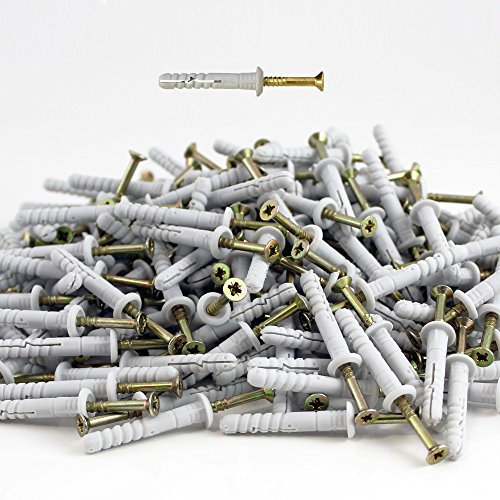 Impact Dowels 6 x 80 Set of 100 nylon Mushroom Nail Dowel Pre-Assembled