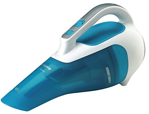 Black+Decker NiMH Nass-/Trocken Dustbuster WD7210N / Akku-Handstaubsauger mit Nass-Saugfunktion zum Aufnehmen von Flüssigkeiten & Schmutz / 7,2V beutelloser Sauger mit Gummilippe & 360° Ladestation