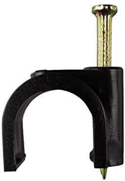 Irrigation Pipe Clamps for 16mm ldpe Pipe/Garden Hose for Wood or Brick, Pack of 50