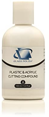 Glass Polish 100 ml de plástico, de Corte Compuesto acrílico, Elimina arañazos endurecer o, Superficie Marcas, Superficie decoloradas - Aplicación A