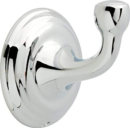 Delta Single Towel Hook for Bathroom or Kitchen| Polished Chrome | Windemere Accessories