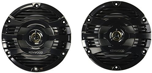 Kenwood KFC-1653MRB 6.5 Black Marine 2 Way Speakers 150 Watts
