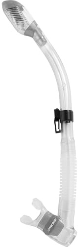 CRESSI Supernova Dry Schnorchel mit Ventil und Splash Guard, Trockenschnorchel für Tauchen, Schnorcheln und Apnoe, Silikon-Mundstück mit Ausblasventil und Schnellhalterung, Unisex Erwachsene