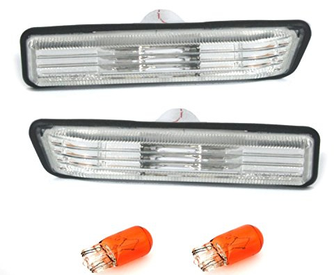 Depo Seitenblinker Set Klarglas Silber gelben Blinkerbirnen Blinker
