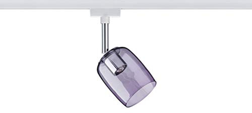 Paulmann 95345 URail Spot Blossom Weiß Lila transparent ohne Leuchtmittel, max. 10W G9 953.45