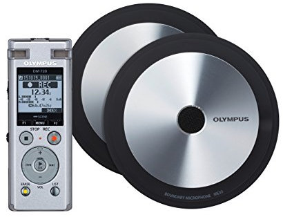 Olympus DM-720 Diktiergerät Meeting- und Aufnahme-Kit (große Edition, 4 GB Speicher, USB Direct, inkl. Ni-MH Akku)