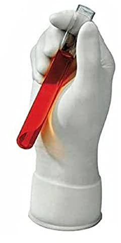 Ansell Nitrilite 93-311 Nitril-Handschuhe, Lebensmittelindustrie, Weiß, Größe 8 (100 Handschuhe)