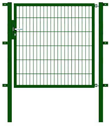 Alberts 647223 Einzeltor Flexo mit Zubehör | verschiedene Breiten und Höhen | grün | Breite 125 cm | Höhe 120 cm