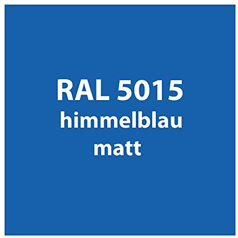 Streichlack Streich Lack Farbe 1K * Premium Qualität * 1 Liter (RAL 5015 himmel-blau matt)