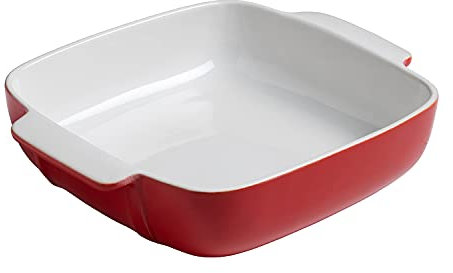 PYREX SIGNATURE Fuente Cuadrada Cerámica roja 29X24X7Cm
