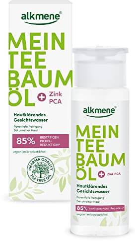 alkmene Teebaumöl Gesichtswasser -Melaleuca gegen Pickel, vegan, 150 ml