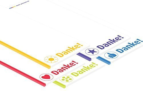 immi 5 St. Dankeschön-Kellnerblock/-Gastroblock/-Notizblock m. Danke-Aufschrift
