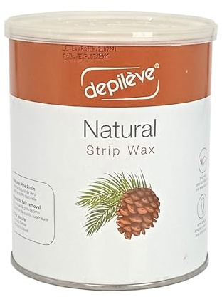 Depilève Wachs mit Streifen aus natürlichem Kiefernholz, 800 ml