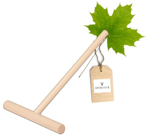 HOFMEISTER® Teig-Verteiler für Crepes, Galettes & Pfannkuchen, 20 cm, verteilt den Teig hauchdünn & gleichmäßig, kein Kratzer oder Plastik auf der Heizplatte, hitzebeständig, Buchen-Holz