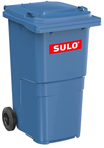 Sulo CITYBAC 240 Liter Mülltonne Blau MGB240 Müllbehälter Abfalltonne Made in Germany Extra Starker Kunststoff Leise Vollgummiräder Leicht zu Reinigen UV-beständig Verrottungsfest