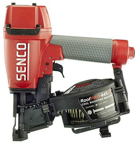 Senco 8V0001N RoofPro 445XP 1-3/4 15-Degree Angle Wire Pneumatic Coil Siding Nailer, Roofing Nailer