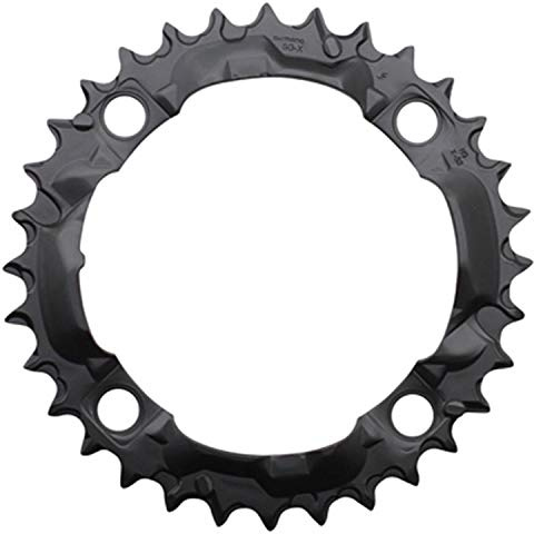 SHIMANO Unisex Kettenblatt Fc-m361, 4-armig, 32, Schwarz Radfahren, Farbig, K.A. EU