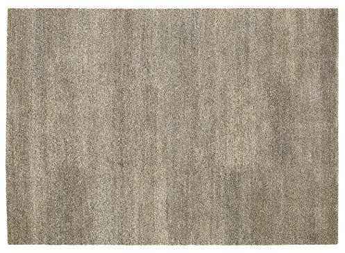 Mein Teppichmarkt Teppichträume werden wahr! EMBLEME Uni echter original handgeknüpfter Nepal Teppich in dk.Natur, Größe: 70x140 cm