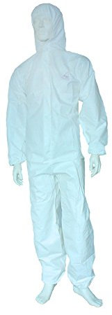50 Stück Einwegoverall, Nitras PROTECT, laminiert, weiß, CAT 3 Typ 5 und 6, Gr.: XL