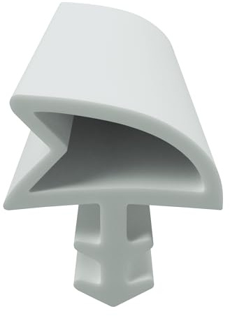 DIWARO® Zimmertür-Dichtung ZT001 | weiß und braun | 5 lfm für Zimmertüren und Innentüren. Zum Schallschutz und abdichten der Tür. Bestehend aus TPE (Thermoplastischen Elastomer).