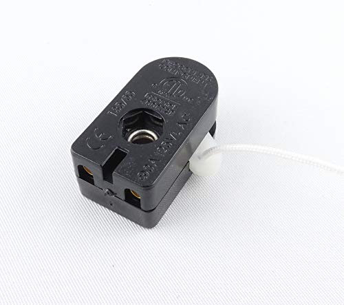 Conmutador de cuerda con cable, 2 A, 250 V ~ interruptor de cable con cordón