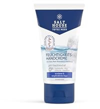 Salthouse Totes Meer Therapie Feuchtigkeits-Handcreme, mit Arganöl und Sheabutter für trockene, empfindliche Hände, schnell einziehend, pflegt & schützt, 75ml