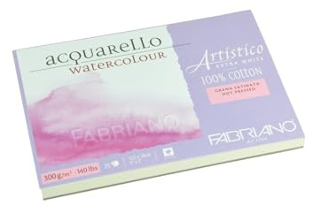Fabriano Artistico Bloquear EXTRA BLANCO 5x7 HP 140 libras - 25 hojas