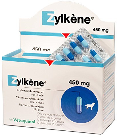 Zylkene - Ergänzungsfuttermittel für Hunde ab 15kg - 100 Kapseln