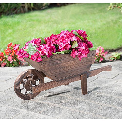 Mason & Jones Of Great Britain Outdoor Garden Burntwood Wheelbarrow Planter