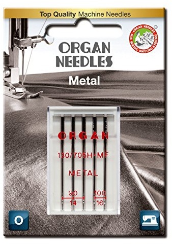 Organ Needles 5510000BL Maschinennadeln, Silber, 90/100 Größe, 5