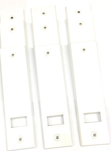 9 x jkhandel Abdeckplatte (Blende) weiß mit LA 16 cm eckige Kanten