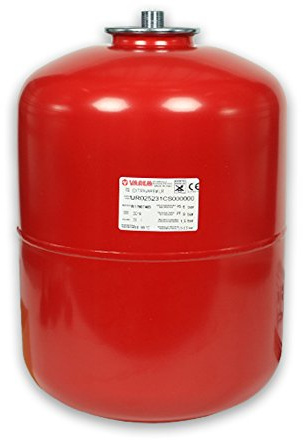 Membranausdehnungsgefäß für Heizung 25 Liter max. 6 bar - 3/4'' AG rot