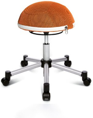 TOP STAR Sitness Half Ball Sh17bb4e Fitness Hocker, Orange
