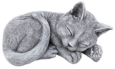stoneandstyle Steinfigur Kater Paule Katze frostfest wetterfest bis -30°C Steinguss Gartenfigur