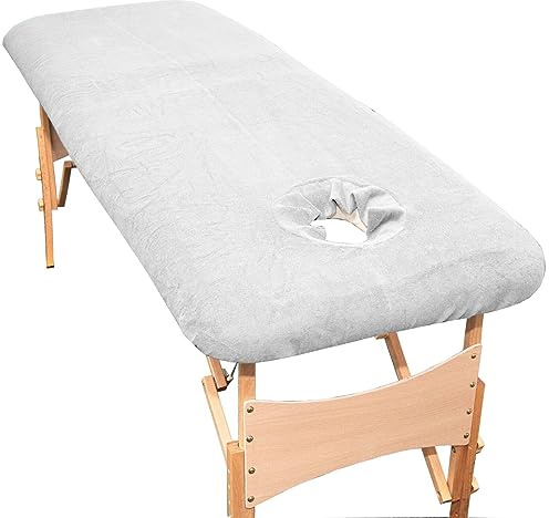 aztex Luxus Beauty Massagebettbezug, Massageliege, passgenauer Sockelbezug mit elastischer Passform und Gesichtsloch