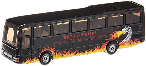 siku 1624, MAN Reisebus, Metall/Kunststoff, Schwarz, Spielzeugauto für Kinder